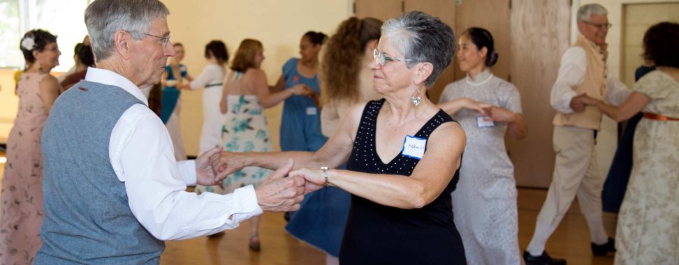 English country dancers at the Netherfield Ball