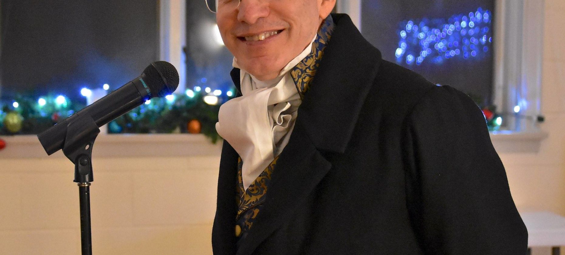 David Smukler in period costume