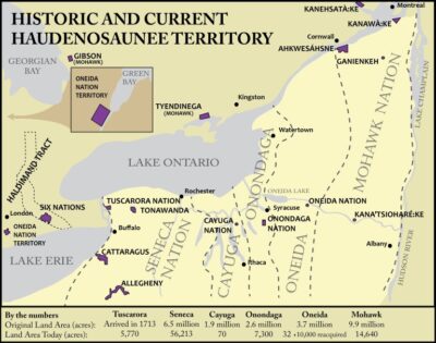 Map of Historic and Current Haudenosaunee Territory