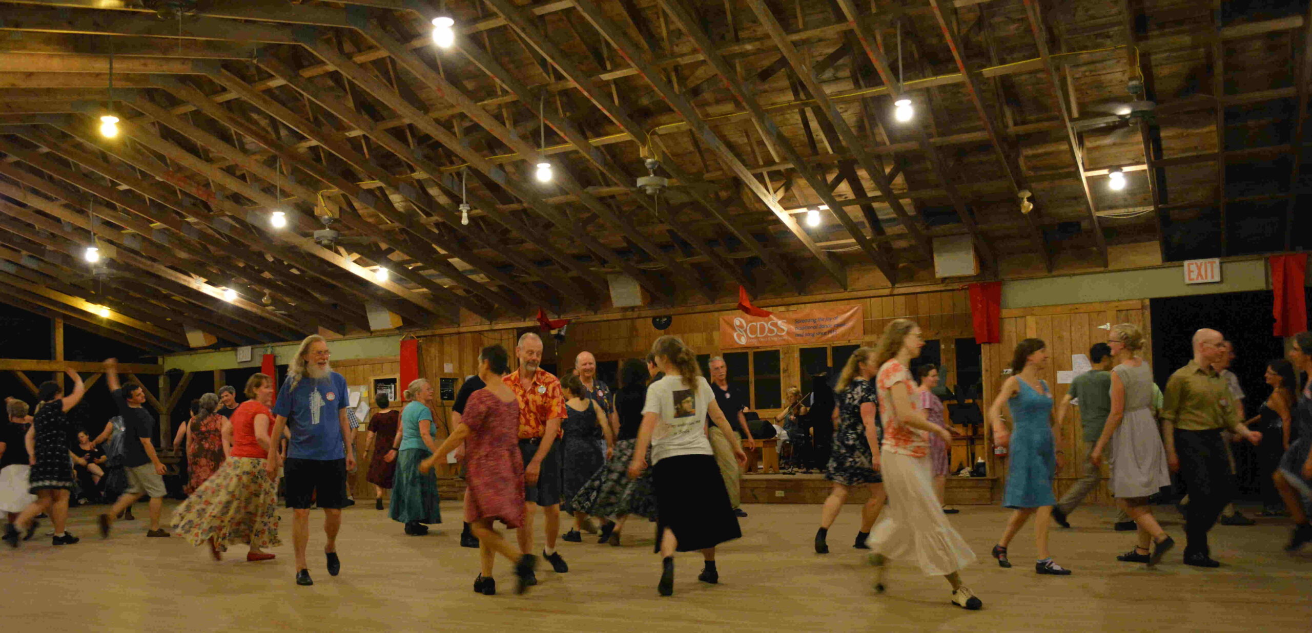 An evening dance at Pinewoods in 2015