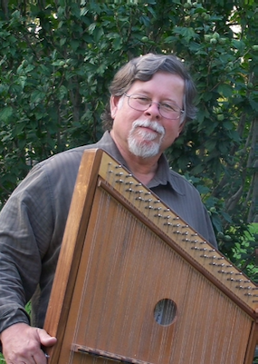 Curt Osgood with hammered dulcimer